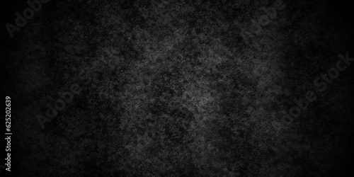 Black stone wall texture grunge rock surface. dark gray background backdrop. wide panoramic banner. old wall stone for dark black distressed grunge background wallpaper rough concrete wall.