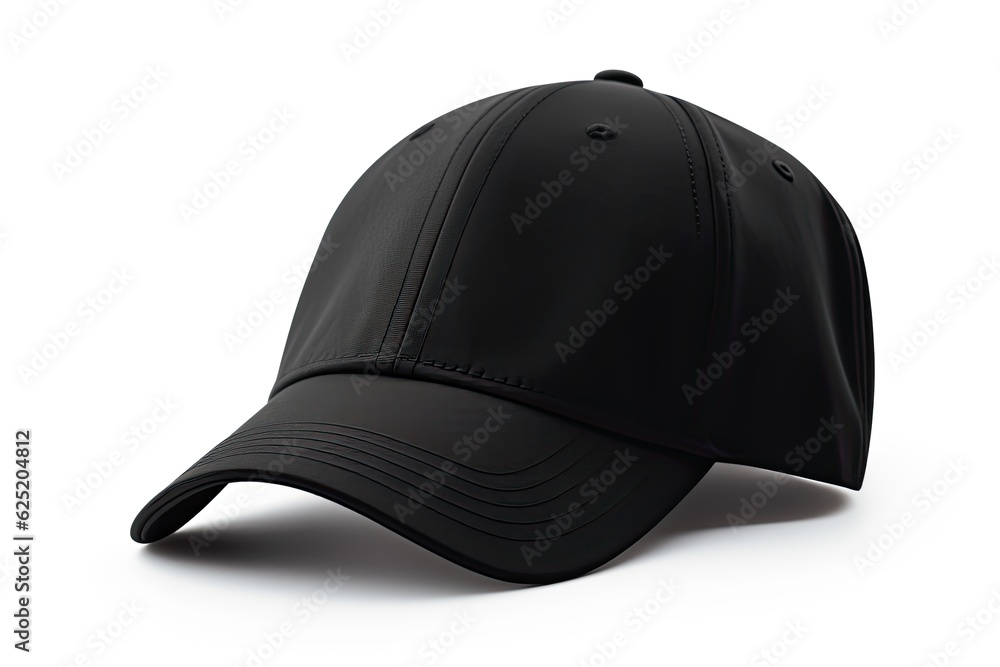 Black cap isolated on white background Black cap isolated on white background