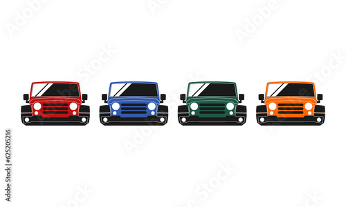 Adventure car set illustration vector design © tira