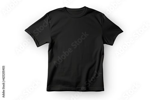  White t-shirt, clothes on isolated black background