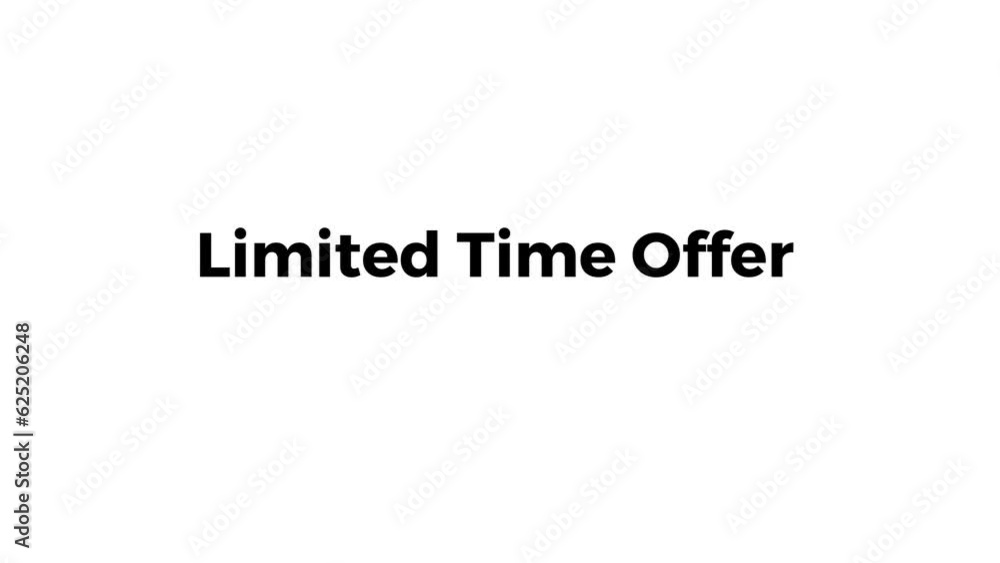 Limited time offer Limited time offer