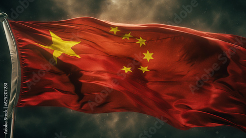 Chinese flag. generative ai