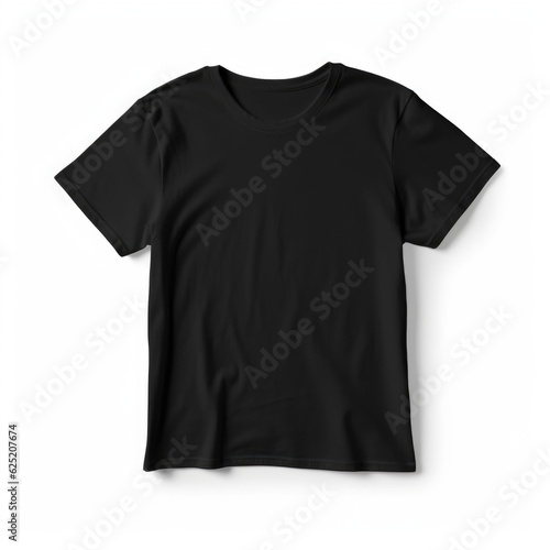 Black T-Shirt Mockup generative AI.