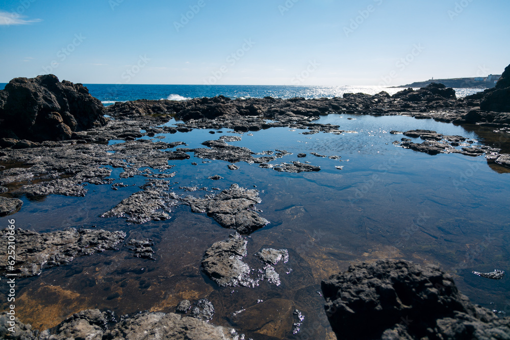 shallow volcanic backwaters in the canary islands shallow volcanic backwaters in the canary islands