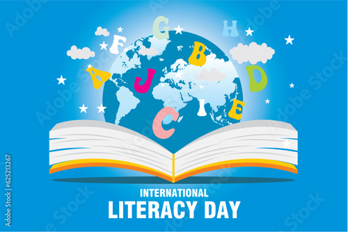 International Literacy Day vector illustration