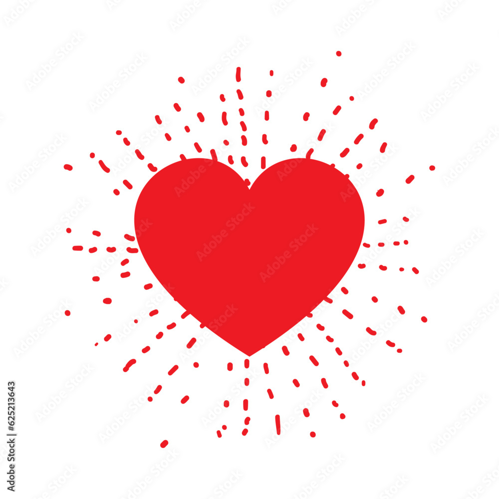 Heart symbol silhouette illustration Heart symbol silhouette illustration