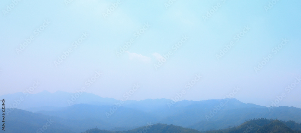 clouds over the mountains