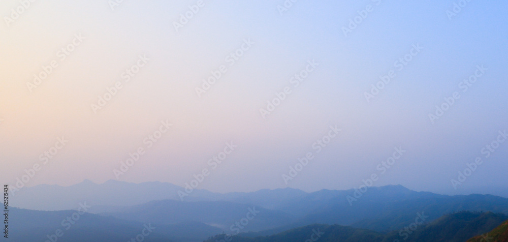 Fototapeta premium fog over the mountains