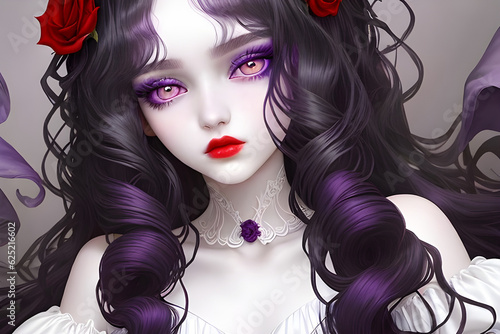 nymph of december flower. Generative AI