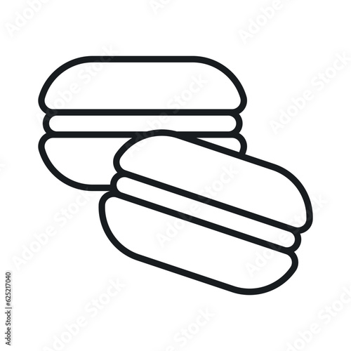 Check this beautiful macaron cake icon in modern editable style