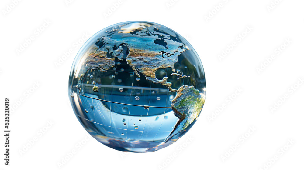 The Earth inside a glass ball Generative AI The Earth inside a glass ball Generative AI