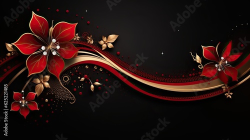 Elegant style presentation background AI