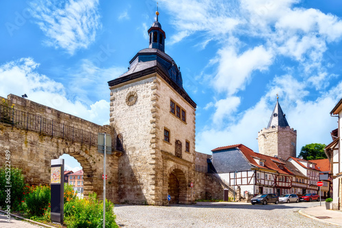 Historical city wall in Mühlhausen , Thüringen photo