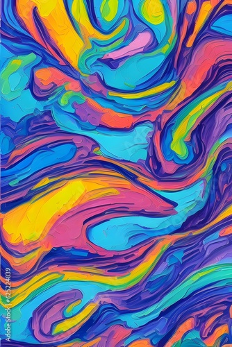 Colorful abstract background. Generative Ai illustration.