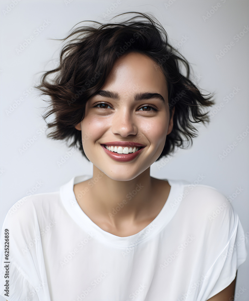 Charming healthy young woman with fresh look and smile. Charming healthy young woman with fresh look and smile.