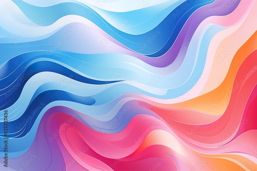 Hand drawn abstract dynamic colorful waves pattern. Collage contemporary print with creative waves pattern with blue and pink colors, abstraction texture. Artistic vertical template for design Hand drawn abstract dynamic colorful waves pattern. Collage contemporary print with creative waves pattern with blue and pink colors, abstraction texture. Artistic vertical template for design