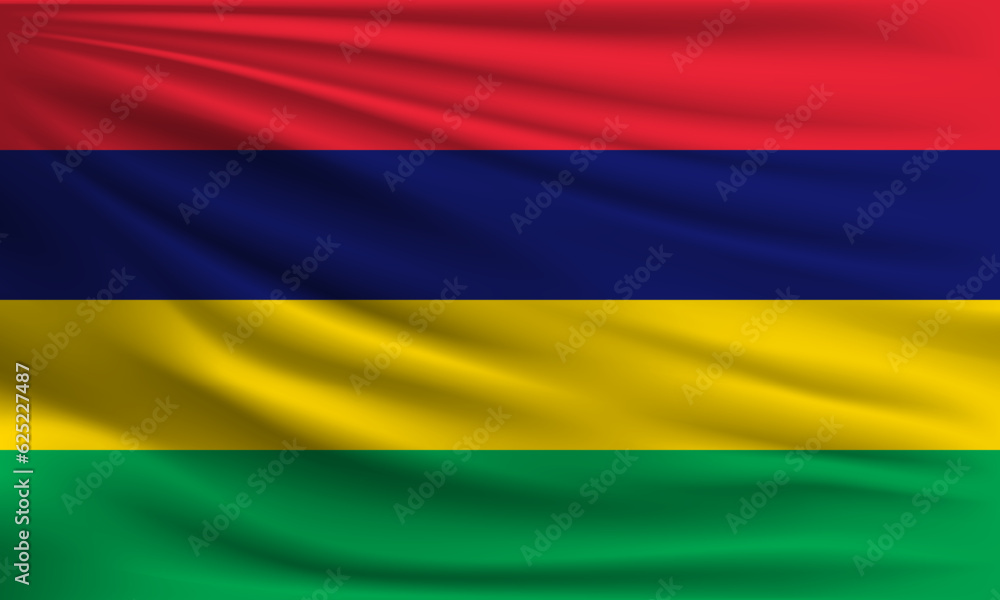Obraz premium Vector flag of Mauritius