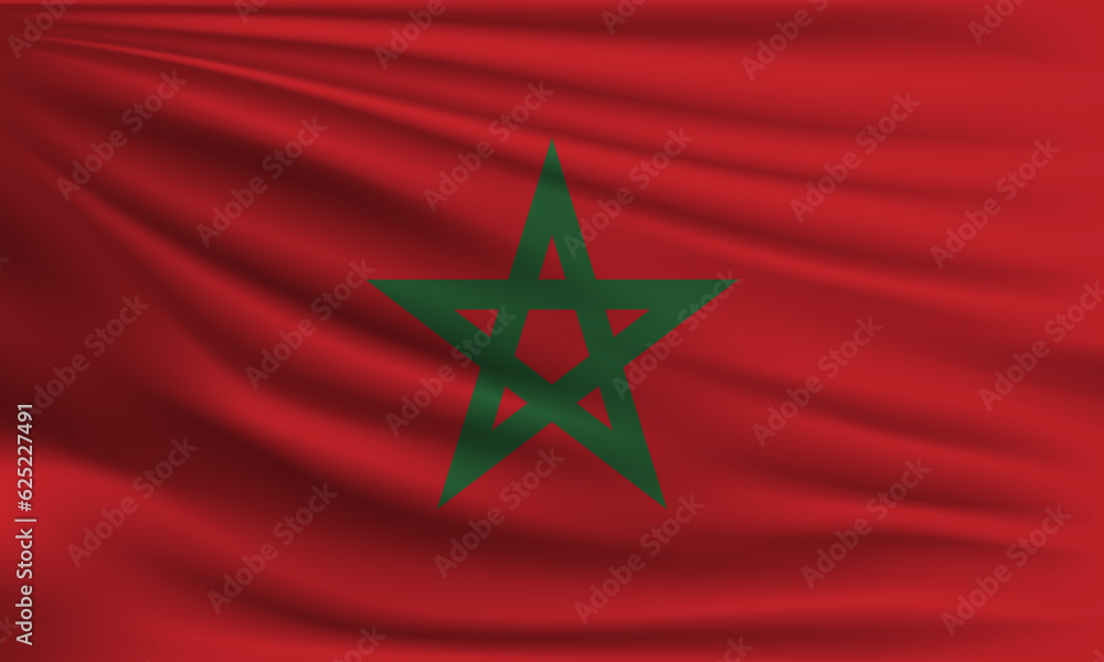 Vector flag of Morocco Vector flag of Morocco