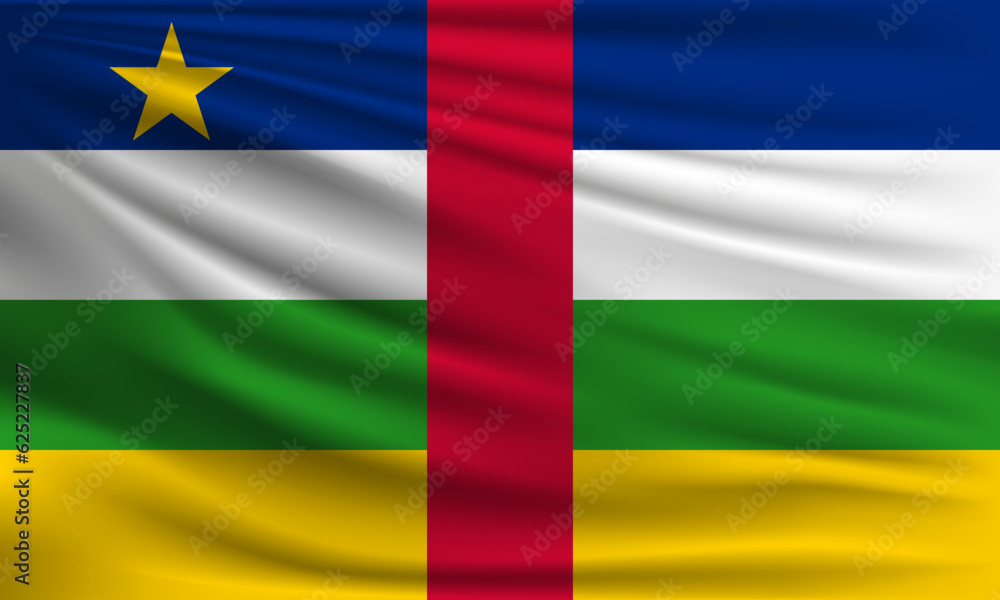 Obraz premium Vector flag of C.A.R