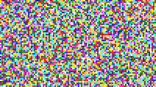 tile sequence pile art with random 17 colors
