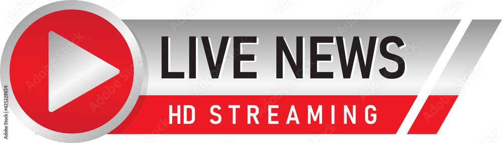 Live stream news banners template vector Live stream news banners template vector