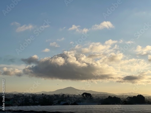 clouds over the lake