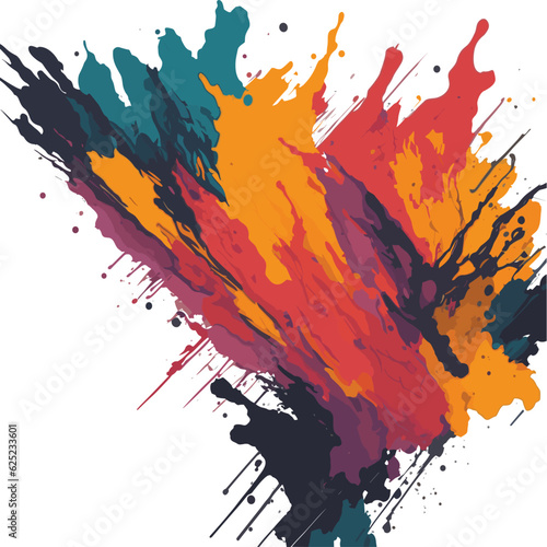 abstract background with splashes
