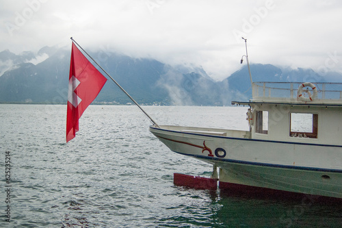 boat lake leman geneva Switzerland 