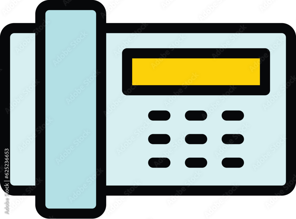 Emergency telephone icon outline vector. Phone call. 24 hotline color flat Emergency telephone icon outline vector. Phone call. 24 hotline color flat