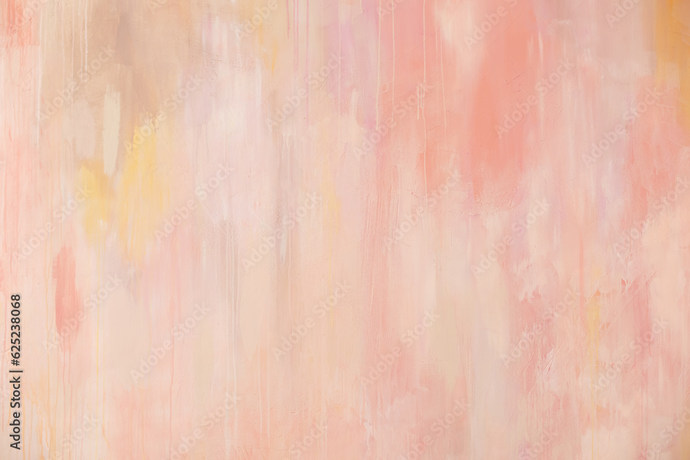 Fototapeta premium Abstract grunge texture pastel pink background painting. Brush strokes. Watercolor brush strokes on canvas. Pink wall pastel background. Abstract texture color stain brushstroke texture background.