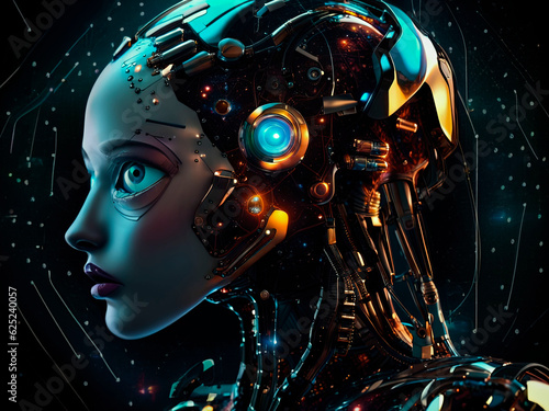 Artificial intelligence female robot © Zacarias da Mata