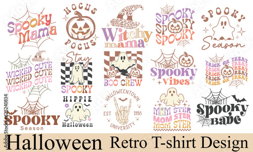 Halloween Retro SVG Bundle.