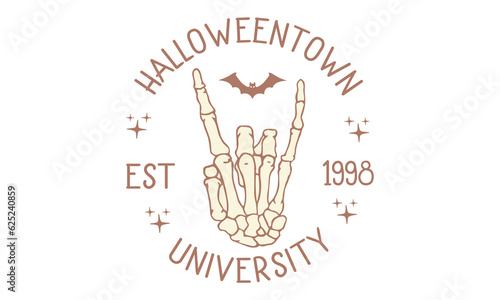 Halloweentown university est 1998 Retro SVG.
