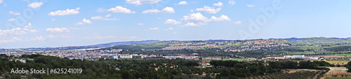 Panorámica de El Vendrell, Tarragona, Bajo Penedés, Penedés, Catalunya, España, Europa 