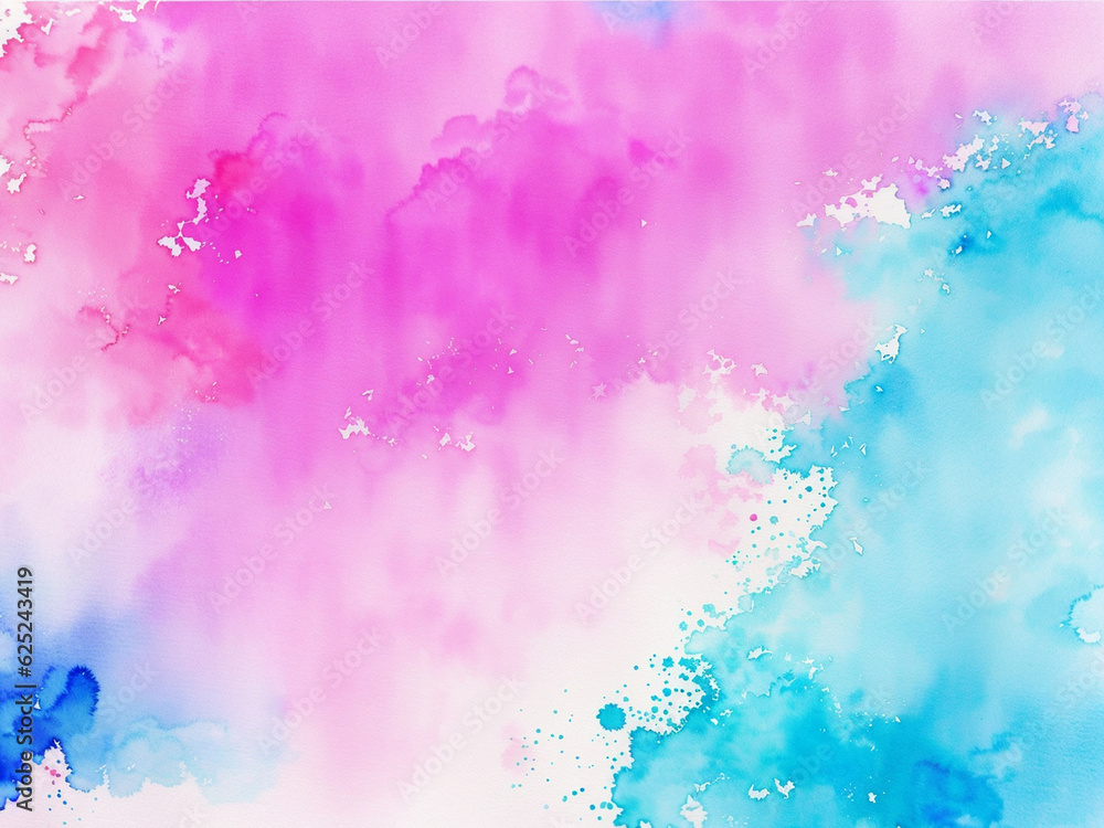 Watercolor background with abstract brush splas