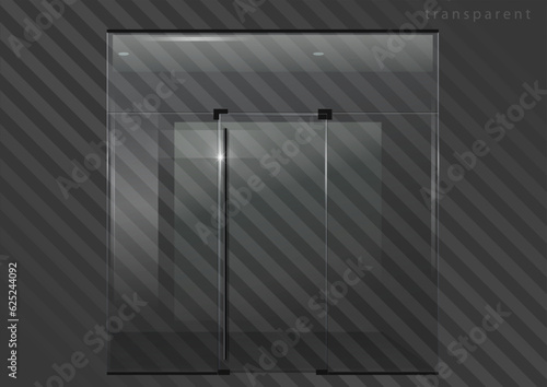 Glass Partition with a door