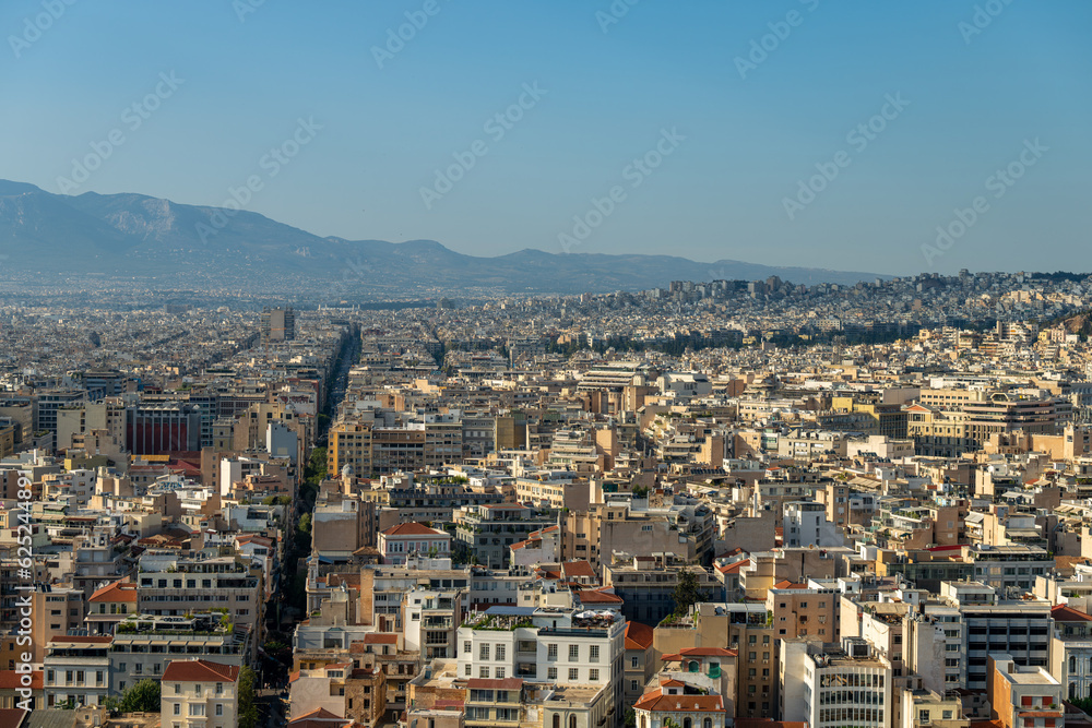 panorama de la ville d'athènes