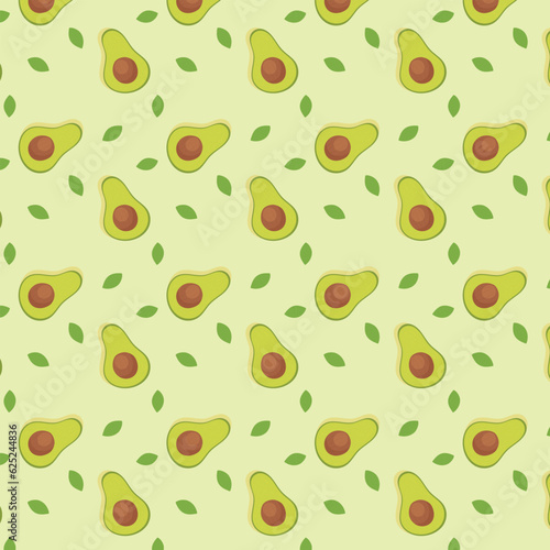  Avocado fruits pattern for fabric with EPS 10