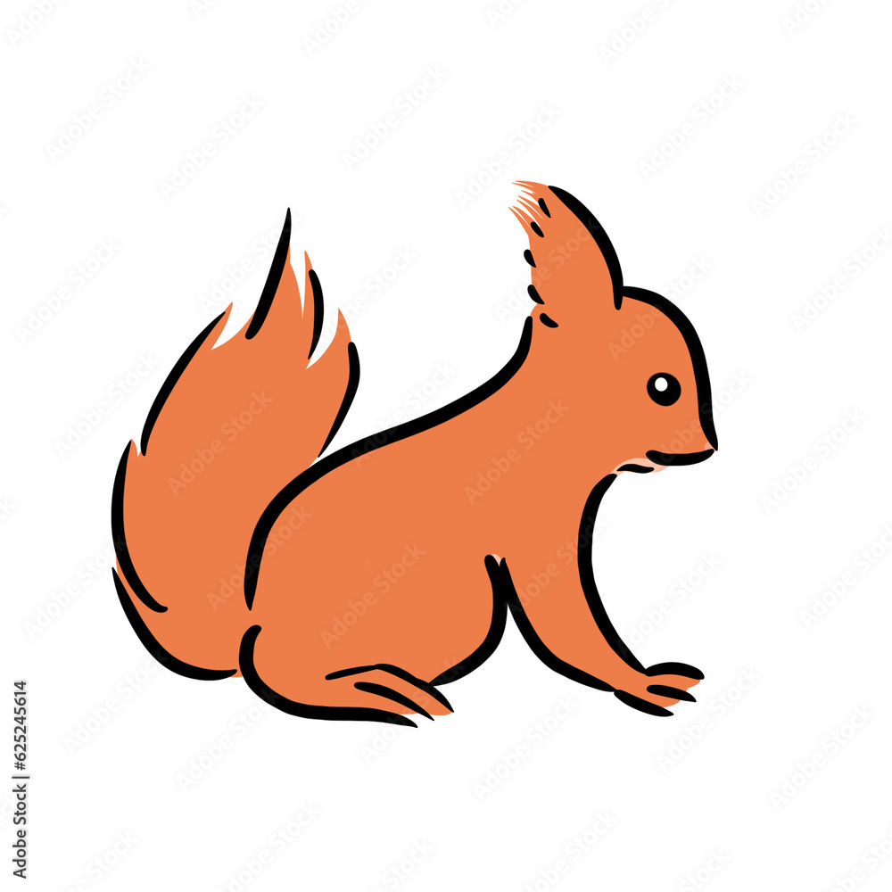 リスのシンプルなイラスト リスのシンプルなイラスト