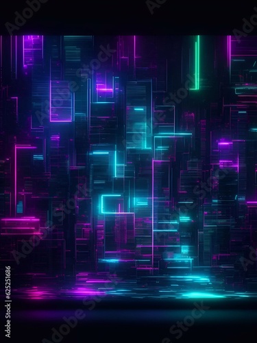 Futuristic white  back  red  blue  yellow  Hologram  Pastel  Modern Technology cyberpunk illustration art abstract background generative ai
