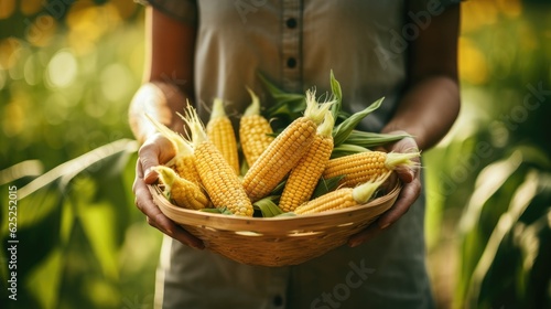 Close up of farmer hands ho...