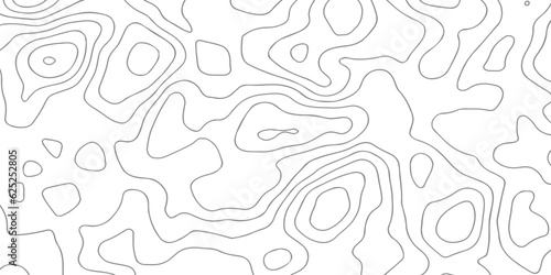 Background with Pattern with lines and stylized height of the topographic map contour in lines and contours isolated on transparent. Black and white topography contour lines map isolated white.