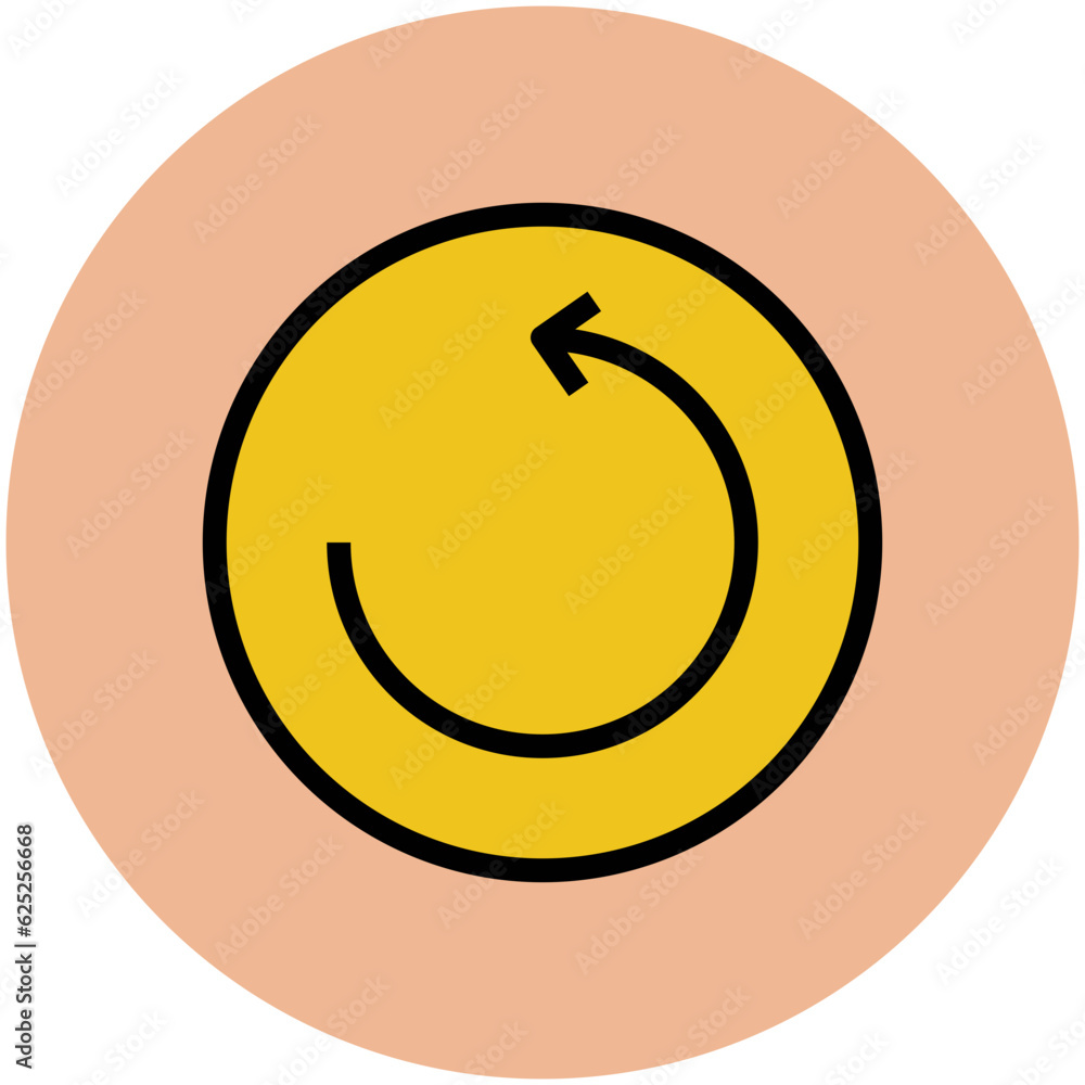 Fotografie An icon of refresh flat design
