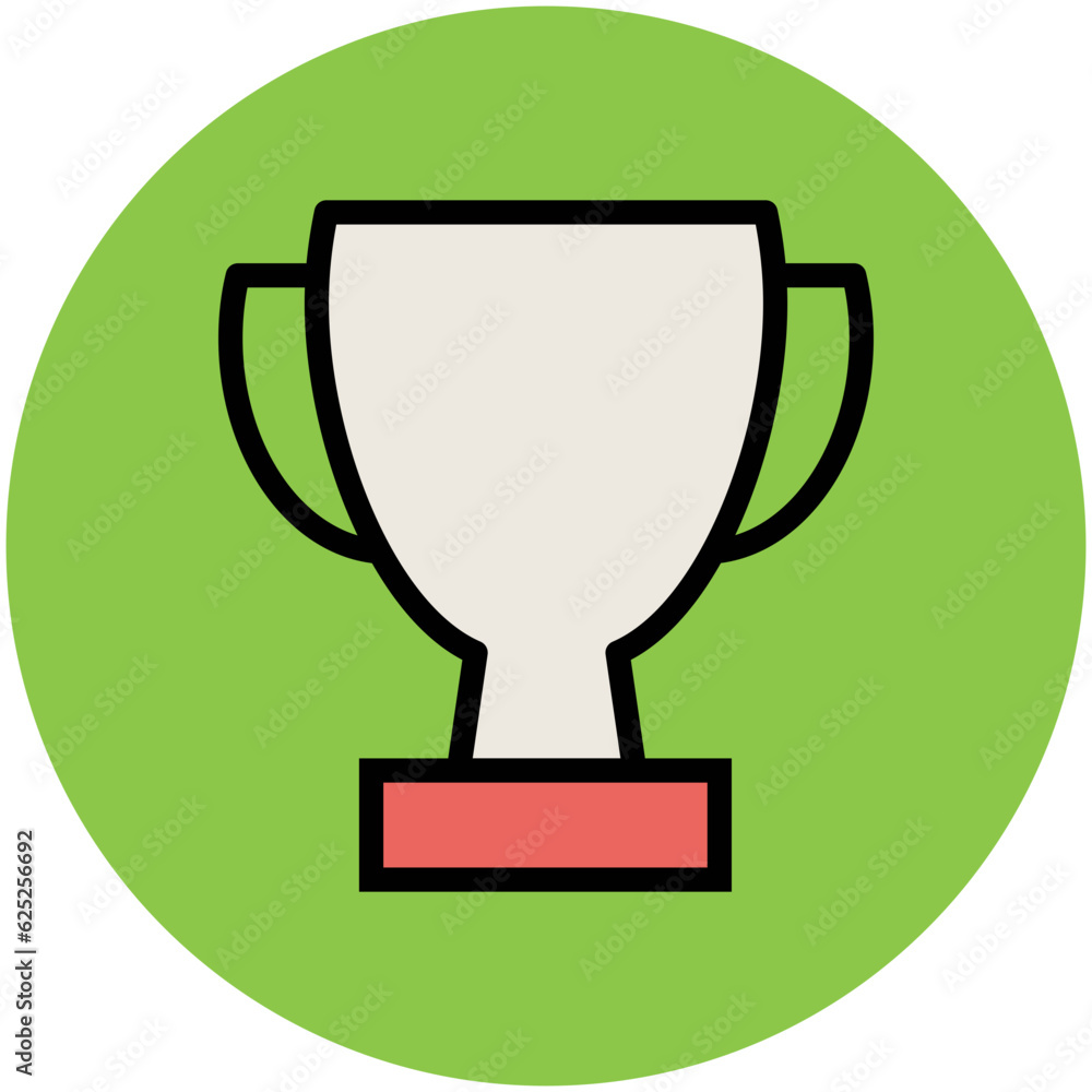 A trophy flat circular icon download A trophy flat circular icon download