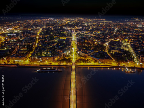 night panorama of Novi Sad, Serbia