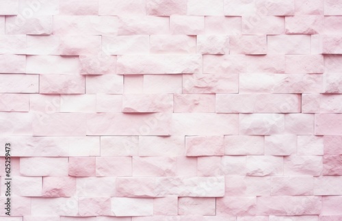 Pink Wall. Pink Brick Wall. Light Background for Design. Background. Made With Generative AI. 
