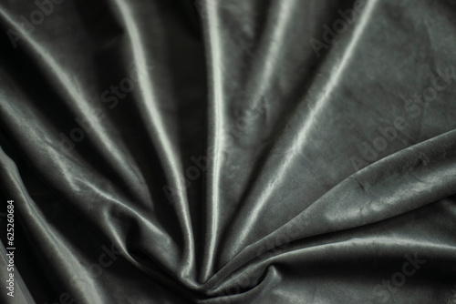 black velvet with pleated stripes, luxury silk fabric background
