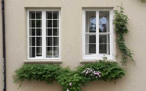 Photorealistic windows display. Window for background