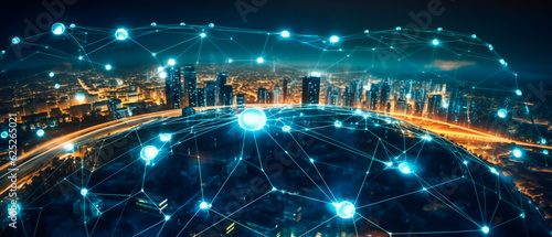 Connecting the Future. Exploring the Power of IoT Networks. Generative AI © EwaStudio