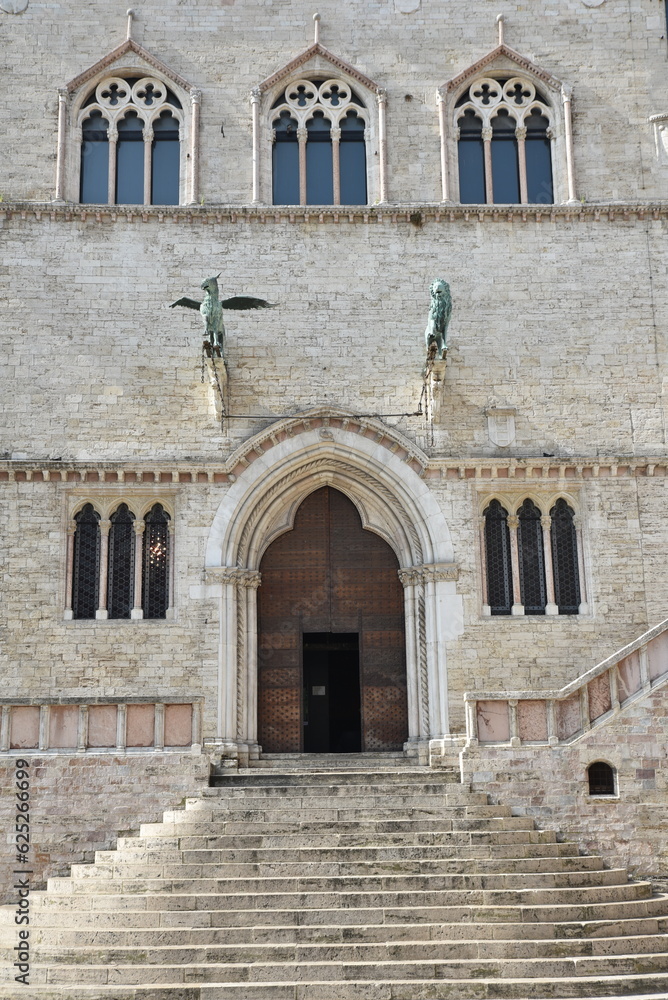 Palais Renaissance à Perugia en Ombrie. Italie